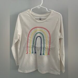 Tea Collection Girls Rainbow🌈 Long Sleeve Shirt size 8